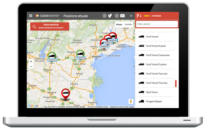 posizione GPS inreal-time